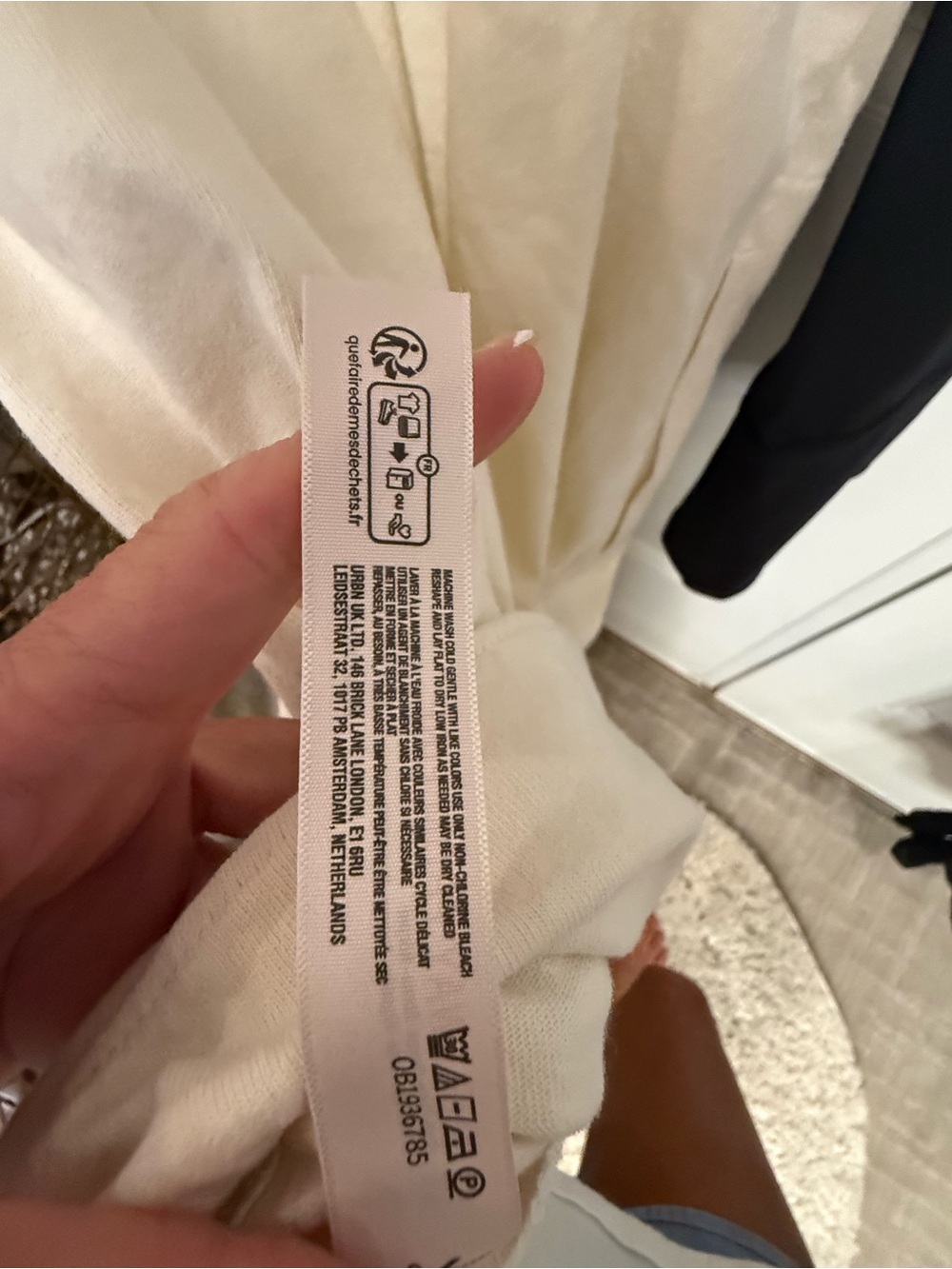 Free People Cream Ruffle-Shoulder Mini Dress - Picture 12 of 12